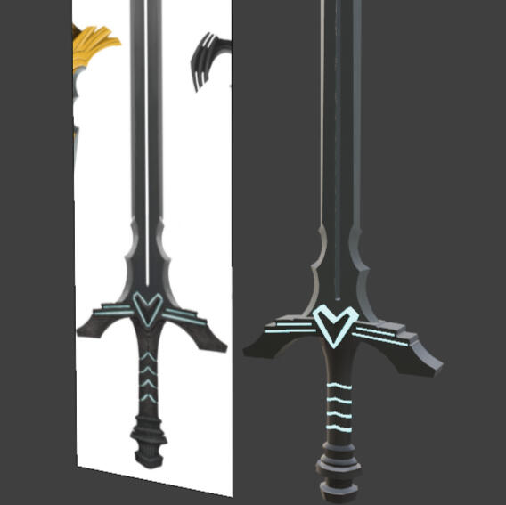 Neon Sword with Reference